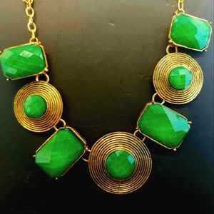 ☘Green stone necklace🍀